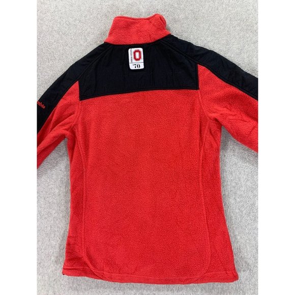 Ohio State Buckeyes Columbia Fleece Campus Jacket (Women's Small) Red - Picture 13 of 13